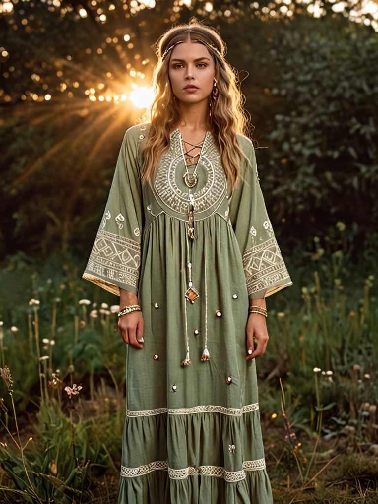 sage green embroidered tunic dress organic muslin dress